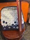 Michael Kors Abbey Mini Backpack Blue And White Mk Signature Floral Appliqu  