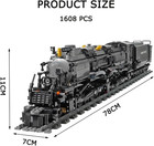 Big Boy Steam Train Model Kit  Bigboy Locomotive Train Building Blocks Set With