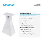 Waveguide Standard Horn Antenna  4 Ghz To 12 Ghz With 10 Dbi Gain  Sma Female