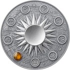 2025 Ghana Moon Solar System 2 Oz Antique Finish Silver Coin