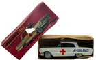 Vintage Japanese Tin Friction  1960 s Chevrolet Impala Ambulance W  Box  C  1968