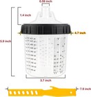 50 Pack  Cups Disposable Paint Spray Gun Cup Liners And Lid System  125 Mic 