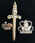Lot Of 25 Vintage Rhinestone Pins Brooches Cat Clown Birds Butterfly Flowers