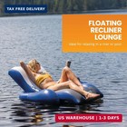 Intex Inflatable Lounge Pool Recliner Lounger Chair With Cup Holders - Heavy-dut