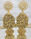 Vintage Stylebuilt Ny Ormolu Filigree Vanity Dresser Set 6 Pc 24kt Gold Plated
