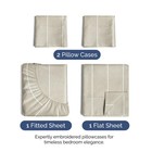 Hotel Luxury Durable Bed Sheets - Full Size 4 Piece Sheet Set - Extra Soft Br   