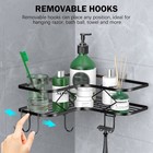 Large Corner Shower Caddy  2 Pack Adhesive Bathroom Shower Organizer Shelves    