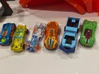 Hot Wheels Fth77 Track Builder System Race Crate Conn Set Complete Plus 11 Cars