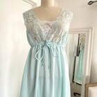Vintage Jcpenney Slip Nightgown M Lingerie Sleepwear Lace Size Medium Usa