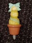 Nora Fleming Retired Mini A159 Garden Of Joy Blue Topiary Christmas Holiday Nf