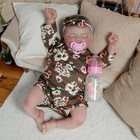 Real Handmade Reborn Dolls Vinyl Silicone Realistic Newborn Baby Girl Doll Gift