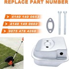 Muffler Exhaust Assembly Bolts Gasket Kit For Stihl Fs38 Fs45 Fs45c Fs46 Fs55