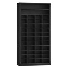13 Tiers Tall Shoe Cabinet With Cubby 52 Pairs Black