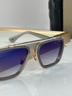 Dita Lxn-evo Square Sunglasses Grey   Gold Frame Gradient Blue Lens 54-19-145