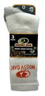 New Mossy Oak Men s 3 Pack Cushion Comfort White Crew Socks  Size 6-12 5