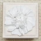 Beige Tissue Box Cover square Holder With Magnetic Square  