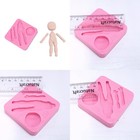 Full Body Doll Mold Multi Project Silicone Doll Making Turquoise Blue