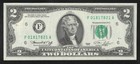 1976  2 Valley Forge Christmas Stamp Bicentennial  Frn Two Dollar Bill 0094