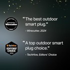 Kasa Outdoor Smart Plug  Home Wi-fi Outlet With 2 Sockets  Ip64 Black 
