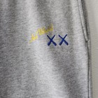 Uniqlo X Kaws X Andy Warhol Kids Gray Fleece Jogger Sweatpants 