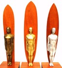 Hawiian Koa Wood Surfrider Surf Trophy Big Wave Gun Style Kahanamoku