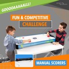 Sport Squad Hx40 40 Inch Table Top Air Hockey Table For Kids And Adults - Ele   
