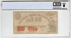 1863 Raleigh North Carolina Confederate Civil War 25c Banknote Crnc146 Pcgs Cu64