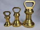 Solid Brass Weights Vintage Various Stamps 4lbs 2lbs 1lbs 14 2cm High Rare Prop 