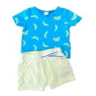 Tucker   Tate Easy Peasy T-shirt   Shorts Set In Blue River Bananas  Kids 3m