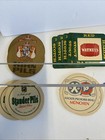 Vintage German European Foreign Beer Coasters Pub Bar Cafe Lot Of 22 Stella Beck