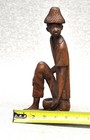 Vintage Asian Hand Carved Wooden Statue Figurine Oriental Wood Sculpture 10-1 2 