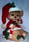 Bucilla Christmas Felt Mouse In Santa Hat Wall Decor  Complete  Finished 