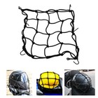 Cargo Net Motorcycle Helmet Mesh Luggage Tie Down Adjustable Black Bungee Cord