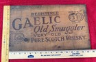 Old Smuggler Blended Scotch Whisky Vintage Wood Shipping Crate Lid