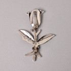 Vintage Taxco Mexico Sterling Silver Flower Brooch  Eagle Mark  925 Dimensional