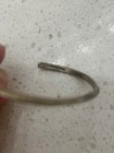 Tahe Signed Navajo Vintage Native American Sterling Silver Baby Cuff