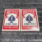 Vintage Bicycle 88 Jumbo Index Red Air Cushioned Playing Cards Deck Lot Sealed