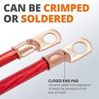 20 10pcs Bare Copper Cable Wire Lugs Ring Terminals Battery Wire Welding Cable