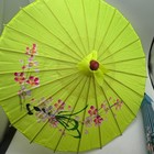 Paper Parasol Umbrella Lot Blue Green Floral Cherry Blossom Bamboo See Note