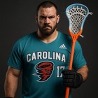       New 1   1 Custom Strung   Designed Lacrosse Head   Elite   Orange   Blue    