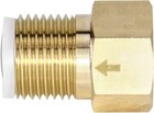 Qwork 2pcs Brass One-way Check Valve  1 2  Female To 1 2 Inch  Male 
