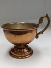 Antique Copper Brass Vermeil On Silver Punch Cups Set Of 4