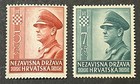 Travelstamps  1943 Croatia Stamps Scott  b29-b30 - Ante Pavelich - Mint Mnh Og