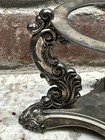 Godinger Silver Art Co Silverplate Ornate Stand Orb Candle Holder Vase Insert 3 