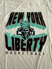Nwt Rare Wnba New York Ny Liberty Torch Logo Basketball Tshirt Cream Tee 2xl