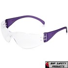 Intruder Multi-color Safety Glasses - Clear Lens W assorted Temple Colors