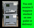 Two-1 2 Yd Wright Self Dumping Hopper- Trash -dumpster- Recycling- Free Shipping