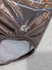 Competition Team Gk Elite Gymnastics Leotard Large Bronze Silver White Mystique