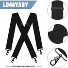 L04ayaby Ski Suspenders For Men Heavy Duty Mens Suspenders For Jeans With 4 Snap