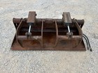 2017 Bobcat 74  Solid Bottom Industrial Scrap Grapple Attachment Fits Skid Steer